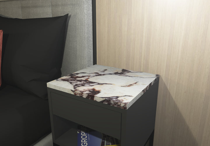 Marmor-Abdeckplatte IKEA-Nachttisch