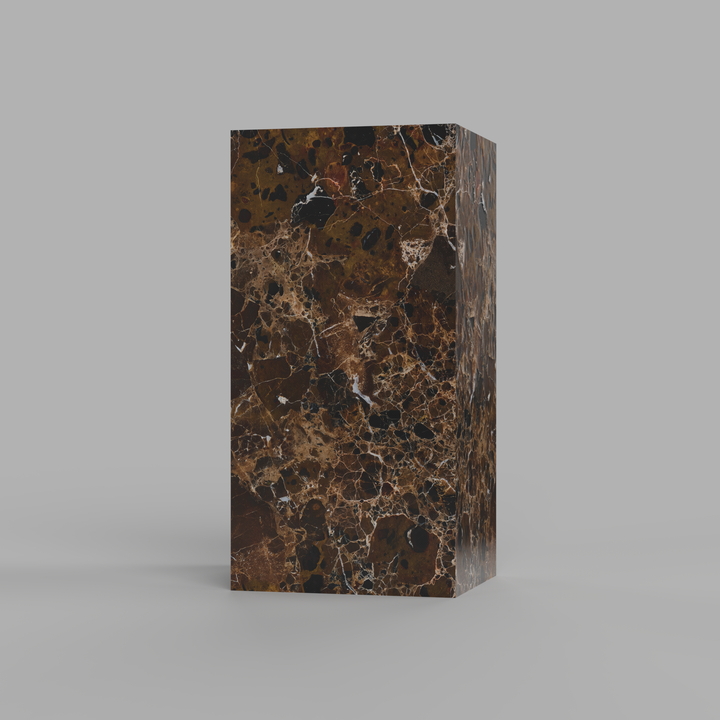 EDGE Beistelltisch Säule aus 100 % echtem Stein