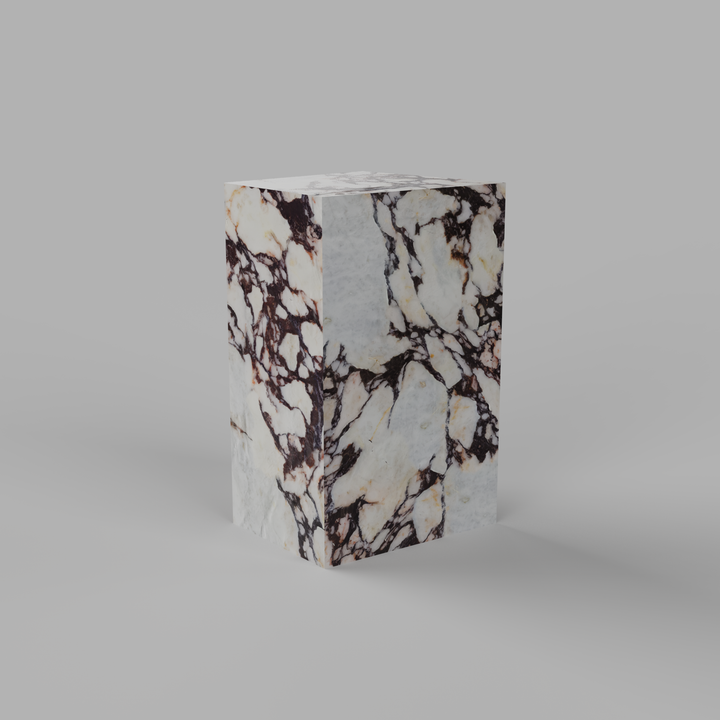 EDGE Beistelltisch Säule aus 100 % echtem Stein