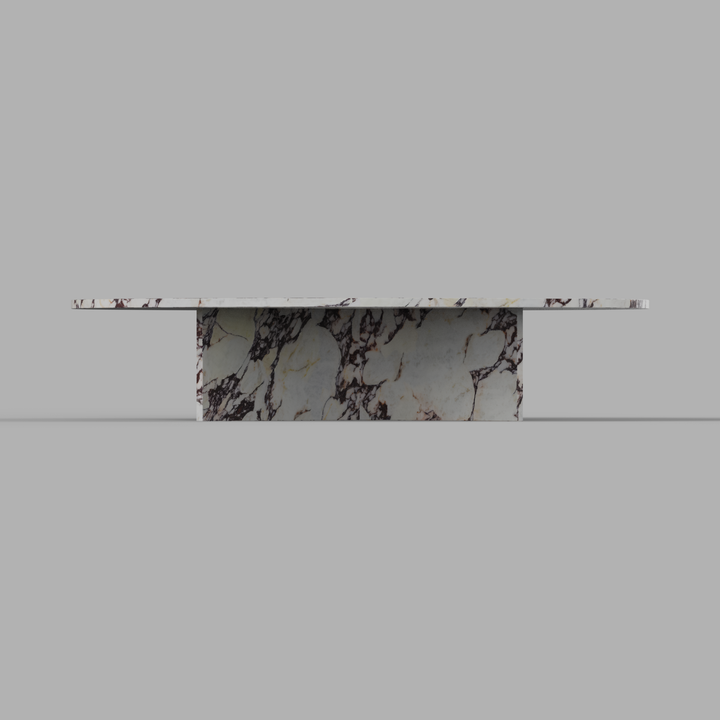FLAT L Couchtisch aus echtem Marmor
