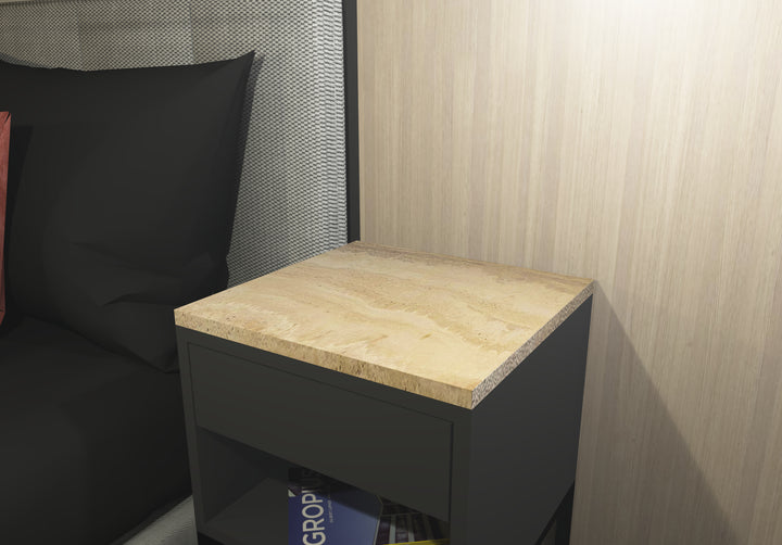 Marmor-Abdeckplatte IKEA-Nachttisch