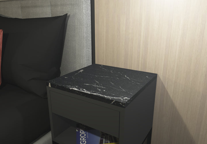 Marmor-Abdeckplatte IKEA-Nachttisch