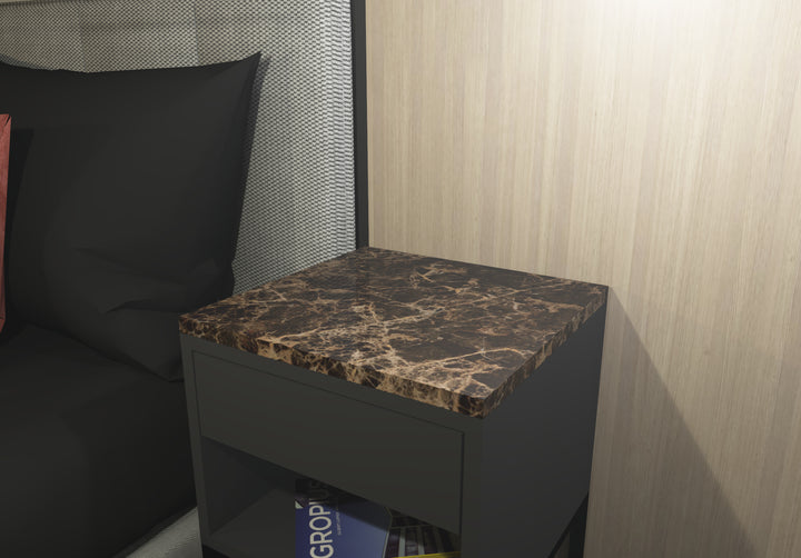 Marmor-Abdeckplatte IKEA-Nachttisch