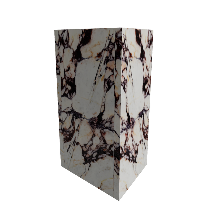 EDGE Beistelltisch Säule aus 100 % echtem Stein